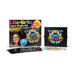 Lite-Brite LED Max! Super Bright HD Lite-Brite - Incudes 325 Pegs, 12 Design Templates, Sleek Round Frame - Great Gift for Boys/Girls Ages 4 Years and Older!