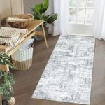 Cekene Runner Rugs for Hallway 65x120cm Non Slip Kitchen Runner Mat Washable Soft Modern Area Rug Runner Low Pile Floor Mats for Front Door Entryway Bedroom Bathroom