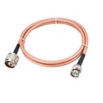 uxcell Low Loss RF Coaxial Cable Connection Coax Wire RG-142 N Male to BNC Male 90cm