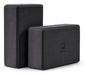 Slim Panda Yoga Blocks Set of 2,Durable 9x3x6 inch Eco-friendly EVA Foam Block,Non-Slip,Easy Grip,High Density Yoga Bricks for Yoga,Pilates,Balance,Stability,Stretching,Meditation