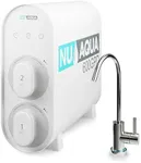 NU Aqua Tankless Reverse Osmosis System - 3 Stage Under Sink Reverse Osmosis Water Filter System - 2:1 - LED Kitchen Countertop Smart Faucet - 600 GPD Tankless RO Water Filtration System Under Sink