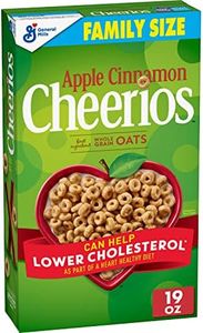 Apple Cinnamon Cheerios Cereal, Limited Edition Happy Heart Shapes, Heart Healthy Cereal With Whole Grain Oats, Family Size, 19 oz