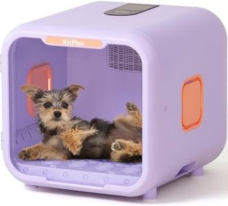 KITPLUS Dryerbot Pet Hair Dryer Box, 71L Large Volume Ultra Quiet Dog Dryer Box, Unique Ambient Light, Smart Lock and Temperature Control, Pet Dryer Box for Dogs and Cats
