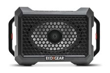 ECOXGEAR DEFENDER 121dB Massive Sound, Waterproof (IP67), Portable, Bluetooth 5.1, 100-Watt, 2-Way, Outdoor Speaker with LED Party Lights, 25+ Hours Playtime (Black Oak)