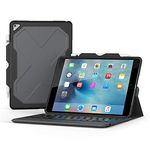 Zagg 7 Color Backlit Case and Bluetooth Keyboard for 2017 Apple iPad Pro 10.5" and 2019 iPad Air 10.5" - Black, ID9RMK-BB0