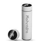 Kajri Gifts Personalised Customised Smart Temperature Vacuum Insulated Thermos Water Bottle with LED Temperature Display Custom Name Water Bottle Gifts for Boyfriend Employee Diwali (White)