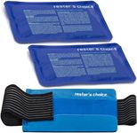 Rester's Choice Gel Cold & Hot Packs (2 Ice Packs) 12.7 x 23 cm with 1 Adjustable Wrap. Reusable Warm or Ice Packs for Injuries, Hip, Shoulder, Knee, Back Pain