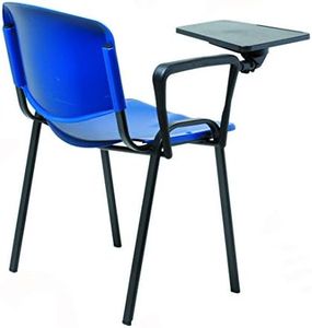 Sedie Impilabili in Plastica dura con Ribaltina scrittoio per sala Conferenze e aula formazione, scocca in plastica resistente, colori a scelta, resistente, prodotto 100% italiano (12)