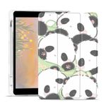 JOYLAND Cute Panda Pad Case for 7.9" iPad Mini 4/iPad Mini 5 with Pencil Holder, Clear TPU Foldable Smart Stand Back Cover, Auto Wake/Sleep Full Body Anti-Slip Shockproof Protective Case