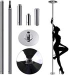 Portable Dancing Pole Kit - Static & Spinning Fitness Pole Dancing Set