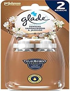 Glade Sense & Spray Doppia Ricarica, Deodorante per Ambienti con Sensore di Movimento, Fragranza Sandalo Bali e Gelsomino, Confezione da 2 Ricariche x 18 ml
