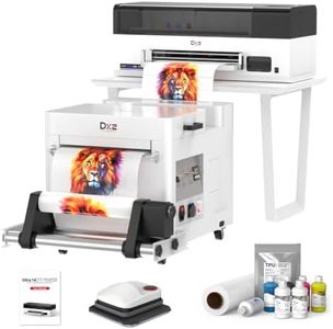 DXZ 2026 14'' A3 DTF Printer with F1080 Printhead – 200% High Speed DTF Machine for Multi-Fabric, One-Click Print-to-Bake & 24/7 Auto-Maintenance, 2-Year Ink Included（Printer+Shaker Oven ）