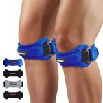 CAMBIVO 2 Pack Patella Tendon Knee Strap, Knee Support Brace for Women Men, Adjustable Band for Hiking, Soccer, Basketball, Baseball, Running, Tennis, Volleyball, Squats