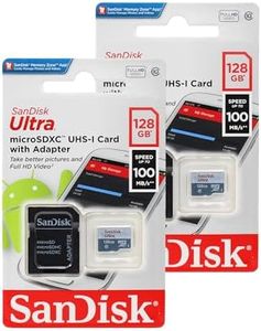 SanDisk 128GB X2 (256GB) MicroSD HC Ultra Uhs-1 Memory Card