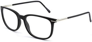 GQUEEN Fashion Fake Glasses Non Prescription Glasses Clear Lens Glasses Nerd Plain Frames Women Men, 201579