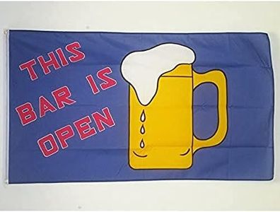 Open Bar Flag 3' x 5' - Beer Flags 90 x 150 cm - Banner 3x5 ft - AZ FLAG