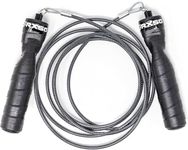 Rx Smart Gear Jump Rope - Black Ops Ergonomic Handles with Trans Black Cable Buff 3.4 8'6"| Jump Smart Weighted Speed Rope for Sports & Fitness, MMA, HIIT, Cardio & Functional Workout