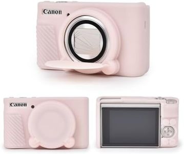 MUZIRI KINOKOO SX730 SX740 Camera Case, Soft Silicone Case for Canon PowerShot SX740/SX730 HS Camera - Anti-Scratch Slim Fit Lightweight Protective Case - Jelly Pink