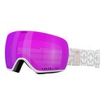 Giro Lusi Ski Goggles - Snowboard Goggles for Women - White Limitless Strap with Vivid Pink/Vivid Infrared Lenses