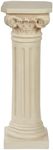 Touch of Class Classic Column Pedestal - Antique Ivory - Indoor, Outdoor - Made of Resin with Fiberglass - Roman Pillars for Table Sculptures, Statues, Vase, Garden