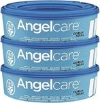 Angelcare - Nappy bin refill cassettes - Compatible with Angelcare Nappy Disposal System - Pack of 3