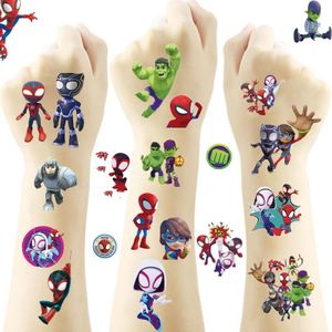 Spidey and His Amazing Friends Temporary Tattoos Stickers(8 sheets) Birthday Party Supplies Anime Cartoon Fake Tattoos Stickers Party Favors for Kids Boys Girls