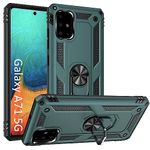 ADDIT A71 5G Case, Samsung Galaxy A71 5G Case [ Military Grade ] Shock-Absorption Bumper Cover Samsung A71 5G Anti-Scratch Case with Ring Car Mount Kickstand for Samsung Galaxy A71 5G - Teal