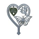 luminiu 1pcs Garden Memorial Plaque Weatherproof Butterfly Ornament Your Wing Were Ready, But Our Heart Were Not For Mom, Dad, Best Friend, Husband, Memorial Gift