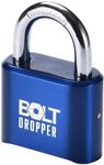 Bolt Dropper Heavy Duty Outdoor Combination Locks - Combination Padlocks for Locker - Steel Weatherproof Keyless Padlock - Combo Padlock Outdoors for Rooms, Storage, Gates or Fence - Outdoor