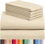 LuxClub 6 PC King Sheet Set, Breath