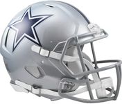 Riddell NFL Dallas Cowboys Speed Authentic Football Helmet, Sliver