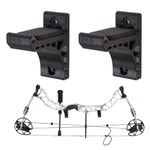 FENJANER Archery Wall-Mounted Bow Rack and Arrow Holder - Bow Wall Mount Storage for Recurve Bow Compound Bow Longbow - 12 Arrows Display Hanger Brackets for Wall in Home (Bow Rack)