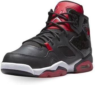 Jordan Flight Club '91 Big Kids' Shoes (DM1685-006, Black/University Red/White) Size 5.5