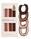 Kitsch Jumbo Heatless Hair Curler - Satin Covered Heatless Hair Curlers for Overnight Curls | Flexi Rods for Heatless Curls | No Heat Hair Curlers to Sleep In |Curling Rod Curlers for Short Hair -4pcs