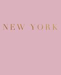 New York: A decorative book for coffee tables, bookshelves and interior design styling | Stack deco books together to create a custom look (Cities of the World in Blush)