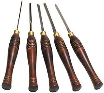 PSI Woodworking LCMINI2 Lathe Woodturning 5pc HSS Mini Chisel Set,one color