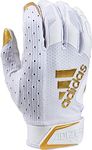 Adizero 9.0 Receiver's Gloves White/Metalic Gold, 2X-Large