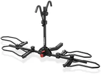 Arksen 2" Hitch Mounted Rack Smart Tilting 2-Bike Platform Style Carrier for Standard, Fat Tire, and Electric Bicycles -150 lbs Heavy Weight Capacity