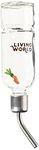 Living World Green Eco Plus Water Bottle, 6-Ounce, White, 61580