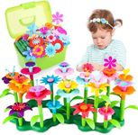 CENOVE Toys for 3 Year Old Kids Flower Garden Building Toys,DIY Bouquet Sets Gifts for 3 4 5 6 Year Old Kids,Creative and Art Building Block (130 PCS)