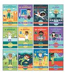 Carson Dellosa 12-Piece STEAM Careers Posters, Colorful Science, Aviation, Anthropology, Medical, Design Job Charts with Inspirational Quotes, STEAM Posters for Classroom