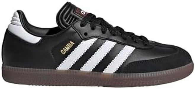 adidas Samba Indoor Sneaker, Black/None/None, 4 US Unisex Big Kid