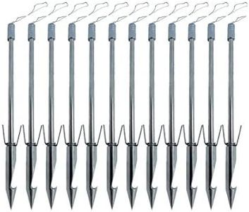 Stainless Steel Bow Fish Fishing Slingshot Broadheads Arrowhead Hunting Tips Points (Pack of 12)