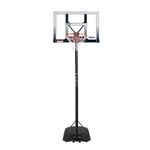 Lifetime Adjustable 8-10 Ft Portable Basketball with Wheel Net & Goals PC Steel-Framed Shatterproof Backboard Hoop 44" Fillable Base for Kids, Youth & Adults - Outdoor, Backyard, Driveway, Pool