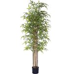 Happygrill Artificial Bamboo Tree, Greenery Plants in Nursery Pot, Decorative Fake Trees Artificial Trees for Home Decor Indoor,Office, Entryway, 5Ft High