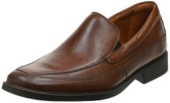 Clarks Mens Tilden Free Loafer, Dark Tan Lea, 7 UK Wide