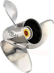 SOLAS Titan 13.25" x 19" Pitch Standard Rotation 3 Blade Stainless Steel Boat Propeller