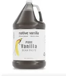 Native Vanilla - All Natural Pure Vanilla Bean Paste - 1 Gallon Bottle 128 Fl Oz - No Added Sugar - For the Home Chef for Cooking, Baking, and Dessert Making