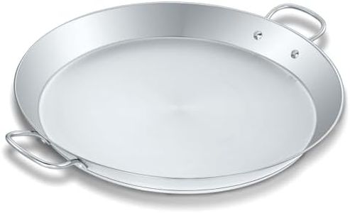 Concord Premium Stainless Steel Paella Pan with Heavy Duty Triply Bottom (16" (40 CM))
