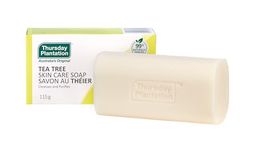 Thursday Plantation Tea Tree Bar Soap - Gentle Cleansing Bar for Shower, Bath, Skin Care and Hygiene - Mild Skin Care - Nourishing & Refreshing for Daily Routine - Beauty Wash - All Skin Types - 115g